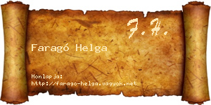 Faragó Helga névjegykártya